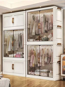 70/80cm Multifunction Folding Wardrobe – Dustproof Large-Capacity Closet Organizer 2