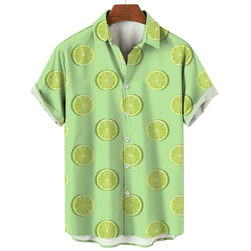 New 3D Printing Fruits Pineapple Shirts For Women Children Fashion Funny Short Shirts Summer Hawaiian Shirts & Blouses Men Tops