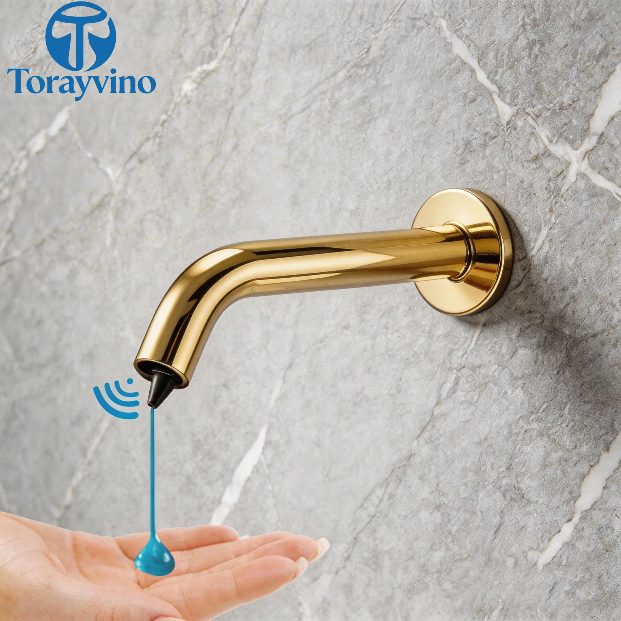 Torayvino Bathroom Wall Mounted Sensor Soap Dispenser 500ML Automatic Kitchen Liquid Soap Lotion Dispenser Accessories Mixer