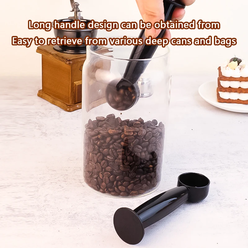 2 In 1 Coffee Spoon 7g Standard Measuring Spoon Dual-use Bean Scoop Powder Press Scoop Coffee Machine Accessories Kitchen Tools
