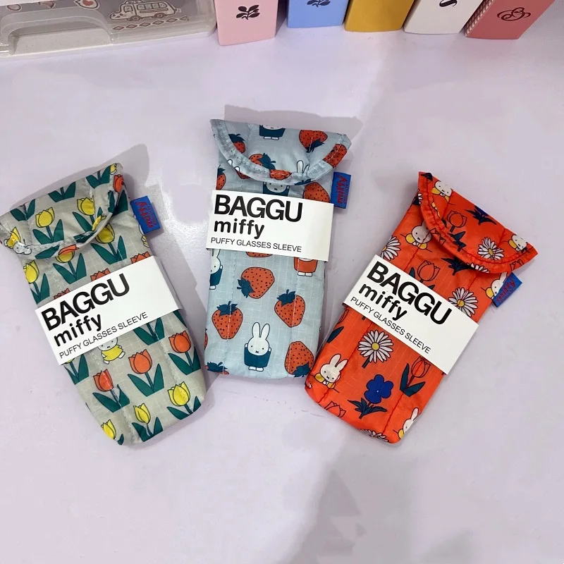 Nouvelle Pochette de Rangement pour Lunettes Miffy, Sac de Protection Kawaii pour Lunettes de Soleil avec Aimant, Motif Lapin Mignon, Cadeau Jouet