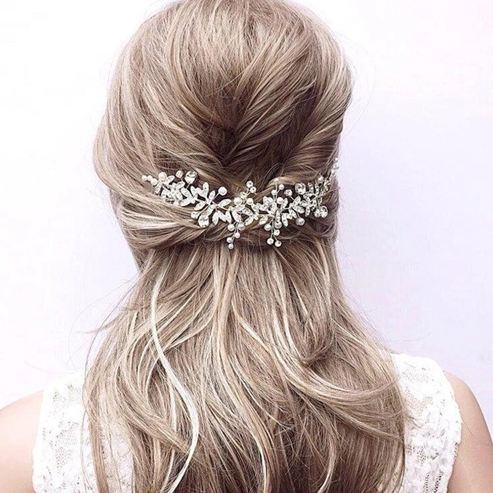 

Floral Hair Comb Wedding Accessories Bridal Headdress Crystal Girls Jewelry Special Event Elegant Design Stunning Charm Beauty