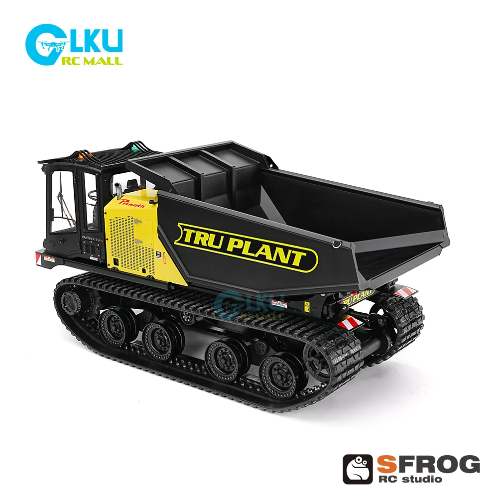 Super Frog 1/14T14 Crawler Dump Truck Metal Model Toy Equipped with X14 Remote Control