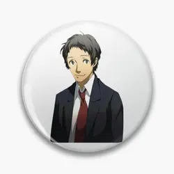 Adachi Tohru Soft Button Pin Women Decor Lover Collar Funny Metal Cute Gift Badge Cartoon Jewelry Hat Creative Brooch Fashion