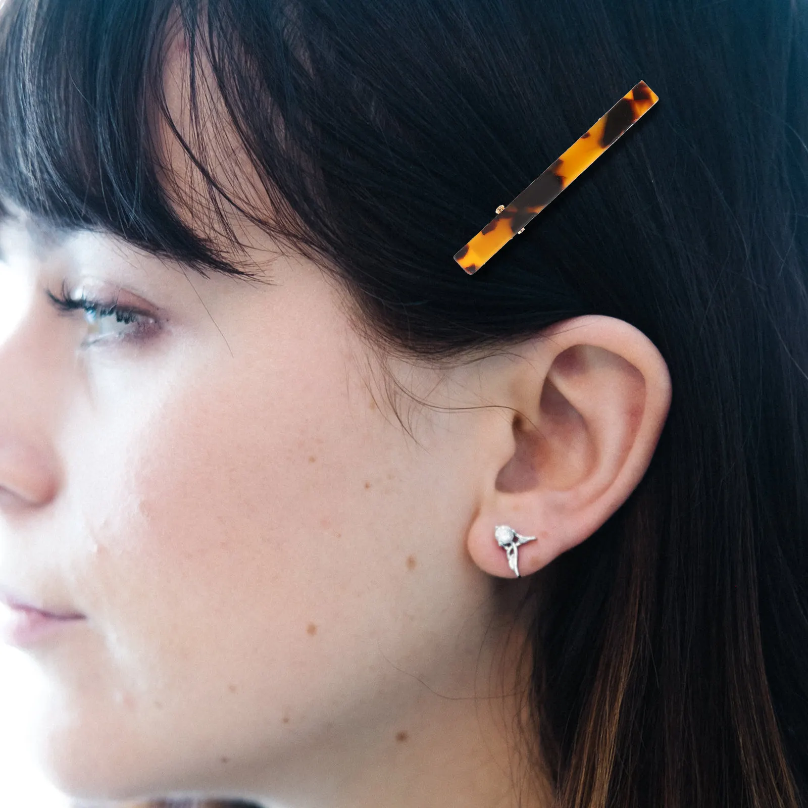 

6Pcs Fashion Hair Clips Acetate Acrylic Duck Billed Non Slip Styling Clips for Sectioning Makeup Haircut Hair Accessories Women
