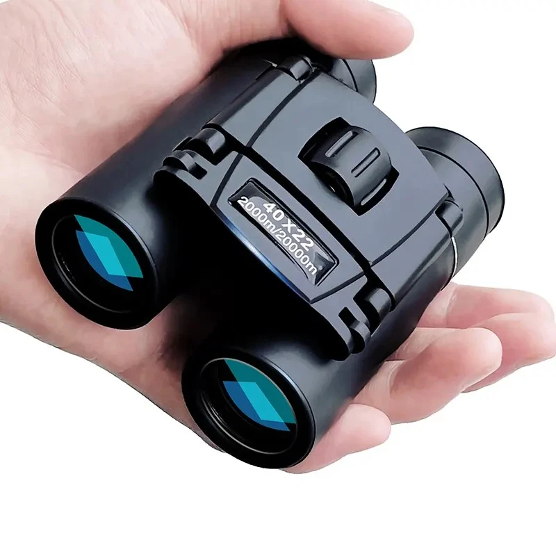 Binóculos HD 40x22 com BAK4 FMC: Mini Telescópio Dobrável de Longo Alcance de 2000M, Ideal para Caça, Esportes, Camping e Viagens