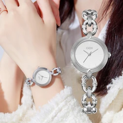 GEDI Elegant Ladies Watches Luxury Chain Strap Minimalist Waterproof Women's Wristwatch 2024 New-in Quartz Watch for Women Gift