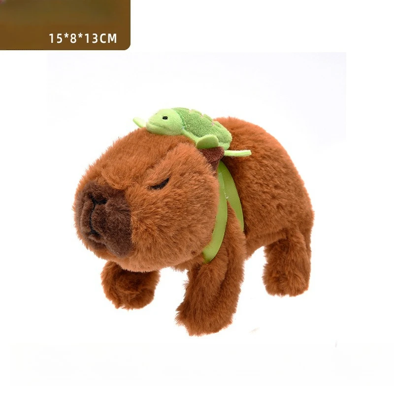 จําลองไฟฟ้าตุ๊กตา Capibala ตุ๊กตาเดินเสียงสัตว์เลี้ยงอิเล็กทรอนิกส์ของเล่นเด็ก Sensory การฝึกอบรมน่ารักและขี้เล่นการออกแบบ