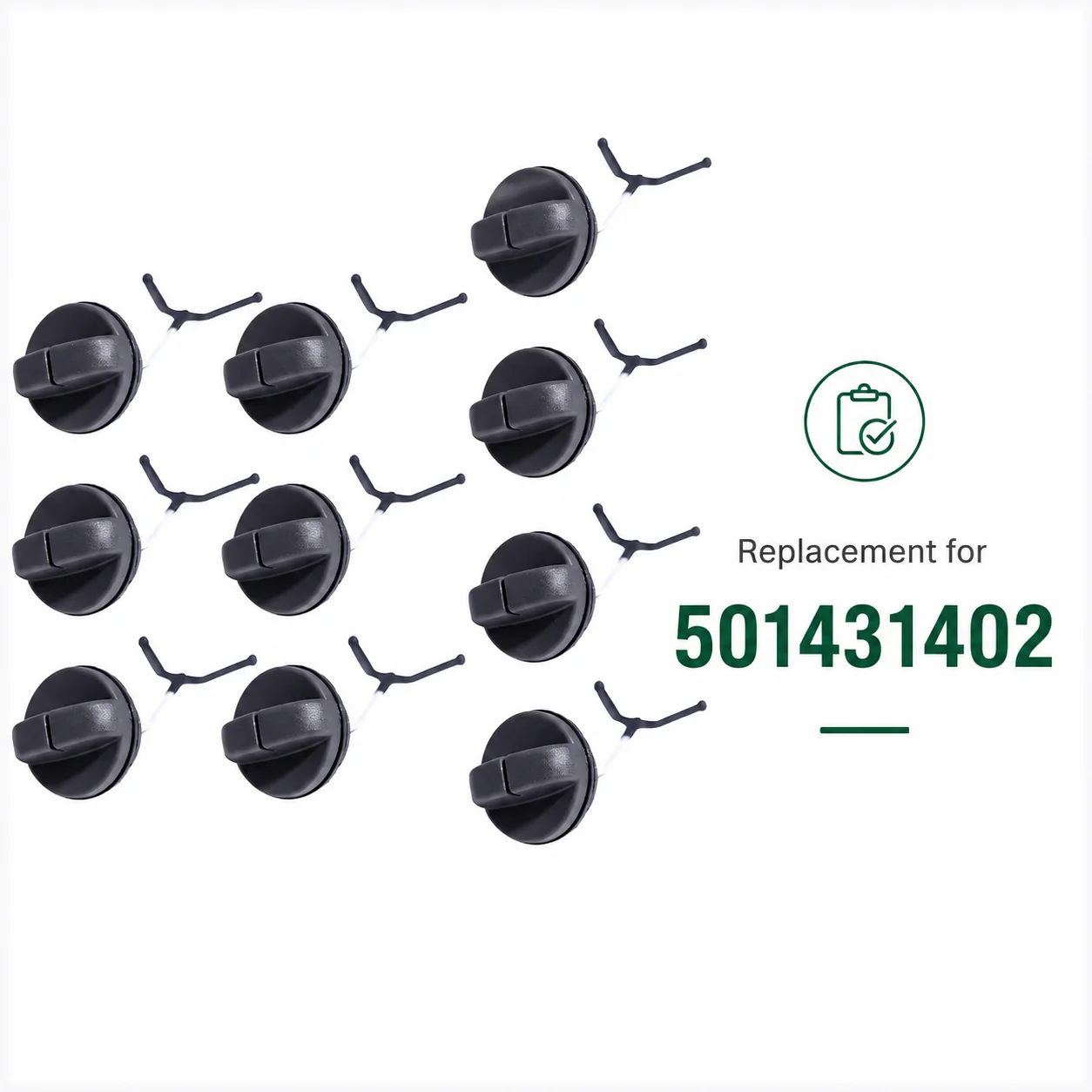 10 Pack Replacement Fuel Tank Cap Kit For Husqvarna Chainsaw 44 61 66 225 266 268 272 298 2100 2101 Replace 501431402 Saw Parts