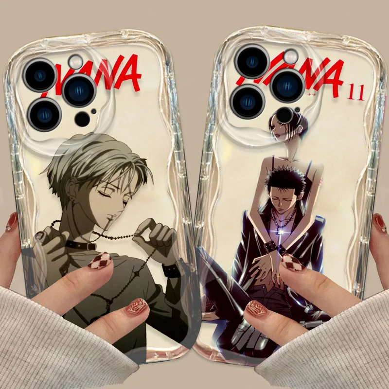 NANA Oosaki Nana Cover For Apple iPhone 15 14 13 12 11 Pro X XR XS Max Plus 8 7 Plus SE Wave Oil Phone Case