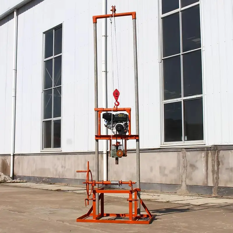 

Customized 80m Diesel Small Drill Portable Mini Manual Water Well Drilling Rig