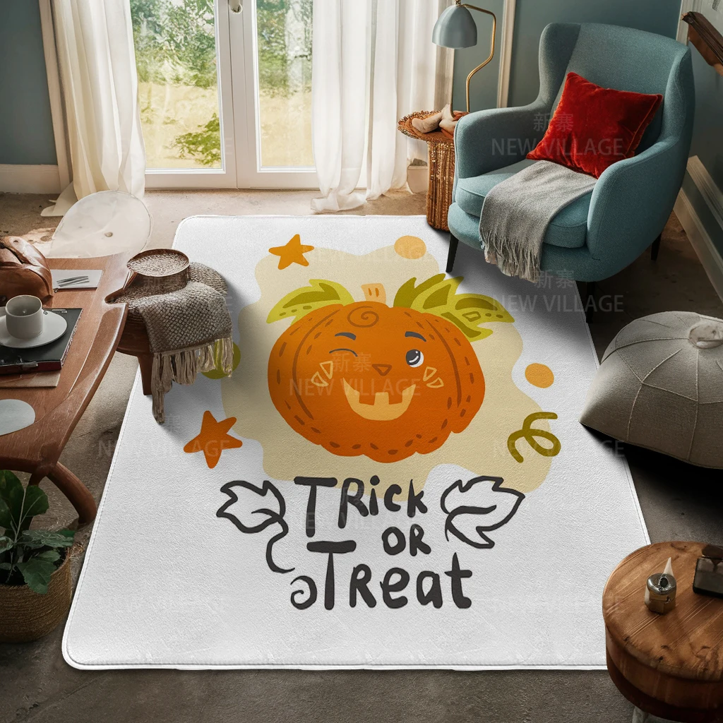 House entrance carpet Home door mat Living Room Bath Foot bathroom non-slip water absorption rugs Halloween Autumn Pumpkin cute