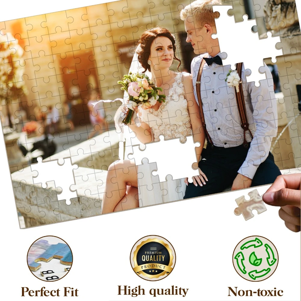 Personalized Custom Photo Puzzle Customize Romantic Love Cardboard/wooden 35/300/500/1000 Pieces Jigsaw Puzzles for Adults Toys