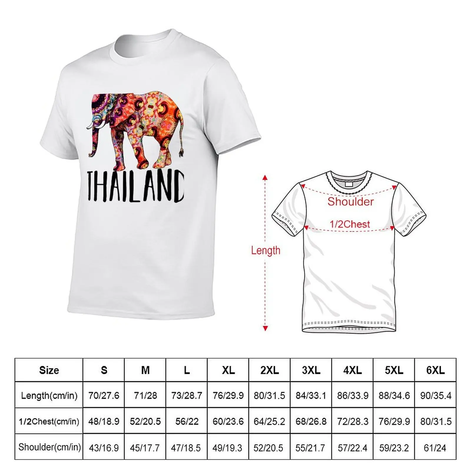 Thailand Trip Souvenir T-Shirt funny t shirts cotton t shirts for man graphic funny T-Shirt