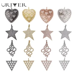 Fashion Accessories Pendant Clasp Heart Star Geometry DIY Charms Earrings Bracelets Necklaces for Luxury Jewelry Making Supplies