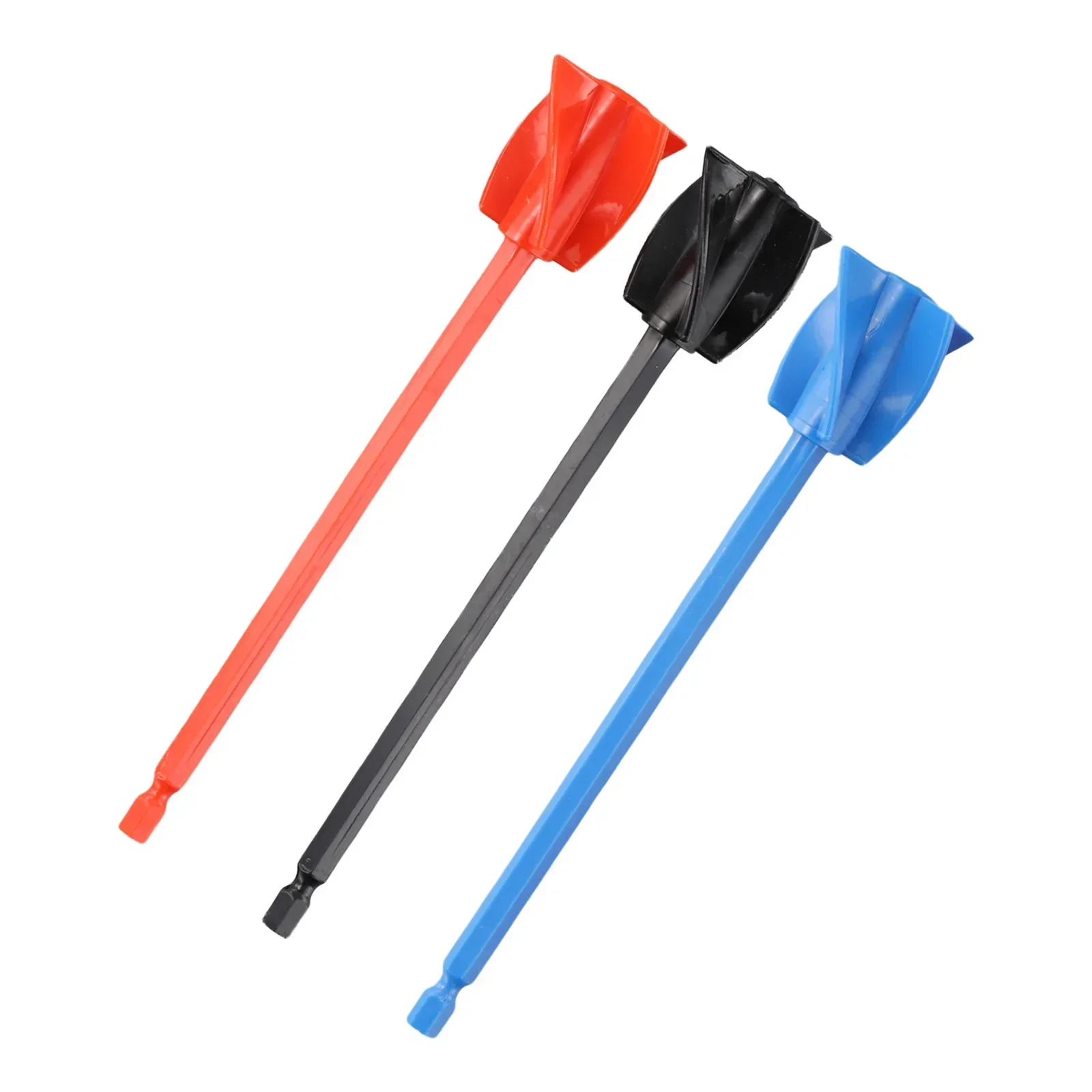 Pala per miscelatore in resina Miscelatore per vernice riutilizzabile Miscelazione senza bolle Accelera la miscelazione Spirale Design a quattro lame Plastica ABS