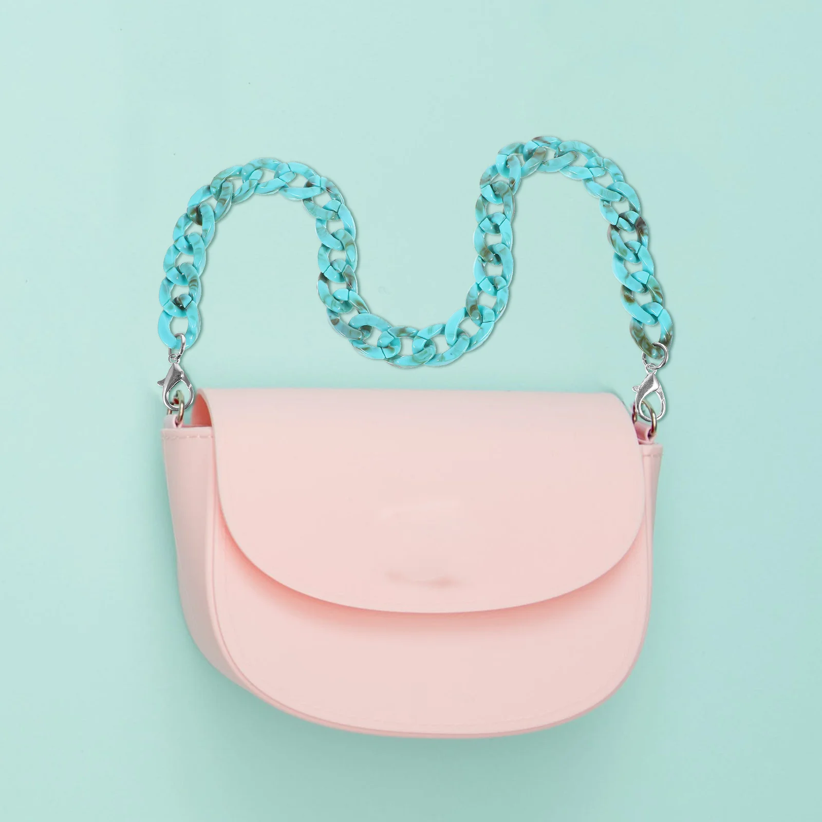 

60 Cm Chain Bag Chains for Handbags Decoration Strap Replacement Purses Turquoise