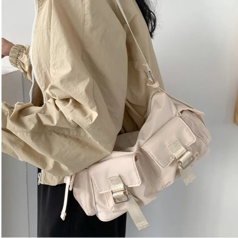 Casual Nylon pockets Crossbody Bag For Women 2024 Large Capacity Multifunction Street Shoulder Bags Trave Pillow Bolsas Mujer