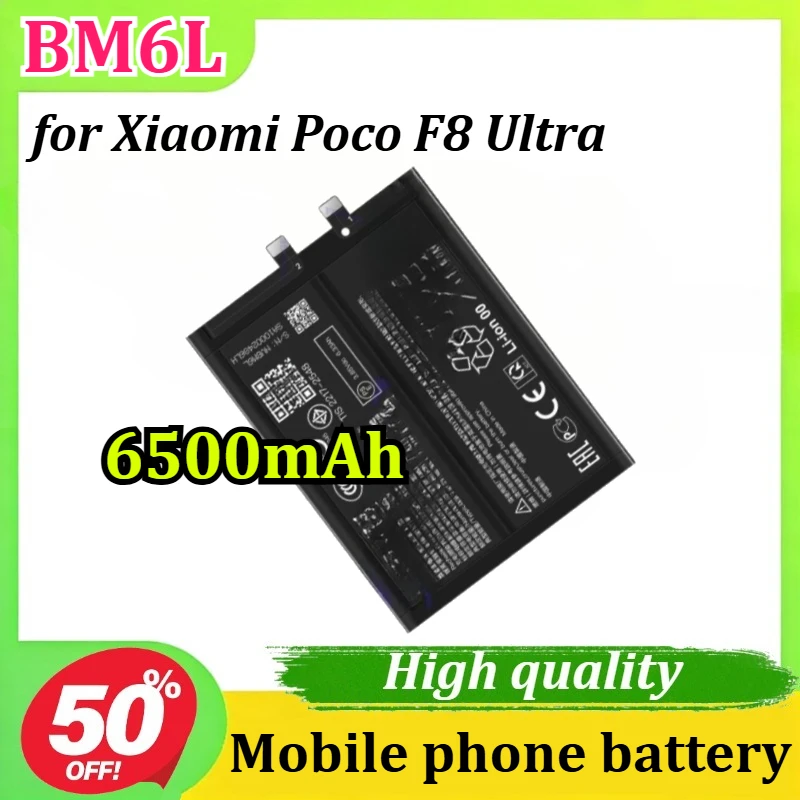 

BM6L 6500mAh for Xiaomi Poco F8 Ultra Mobile Phone Battery