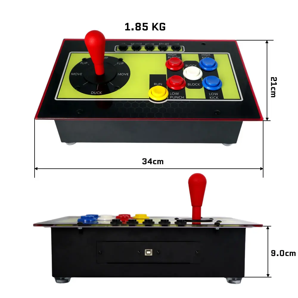 

FightBox R8 Mortal Kombat Аркадный боевой джойстик Контроллер Акриловая панель для ПК/PS3