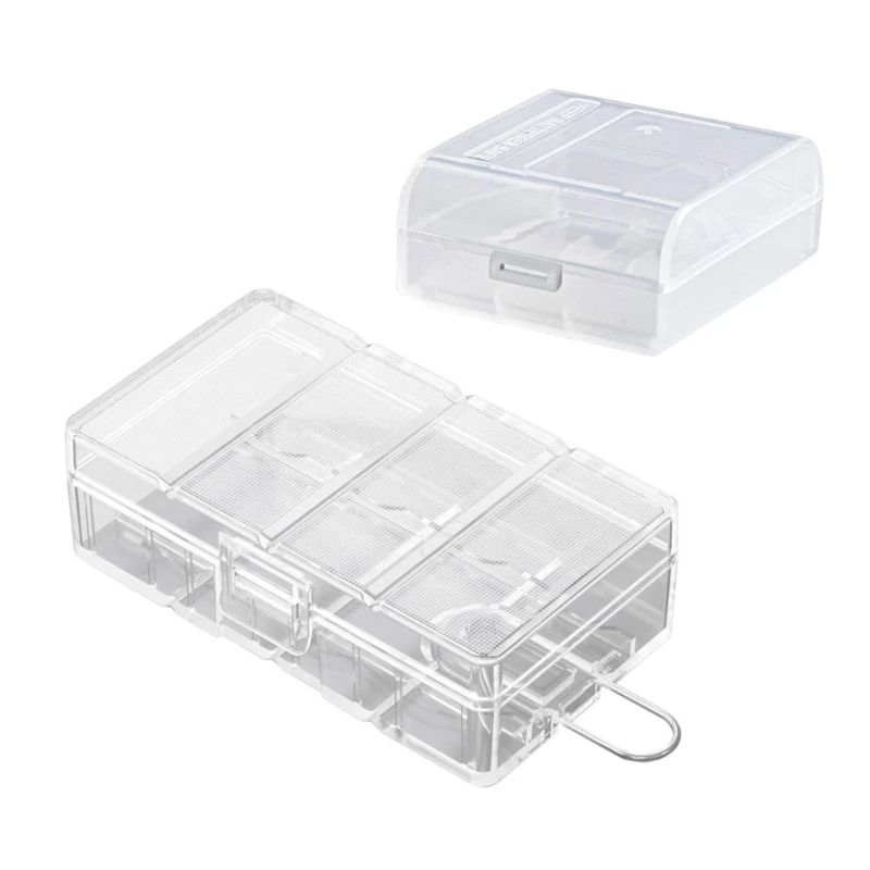 Small Battery Holder 16340/CR123/CR2 Batteries Organizers, Sealed Waterproof Holder Prevents Dust and Moisture Dropship