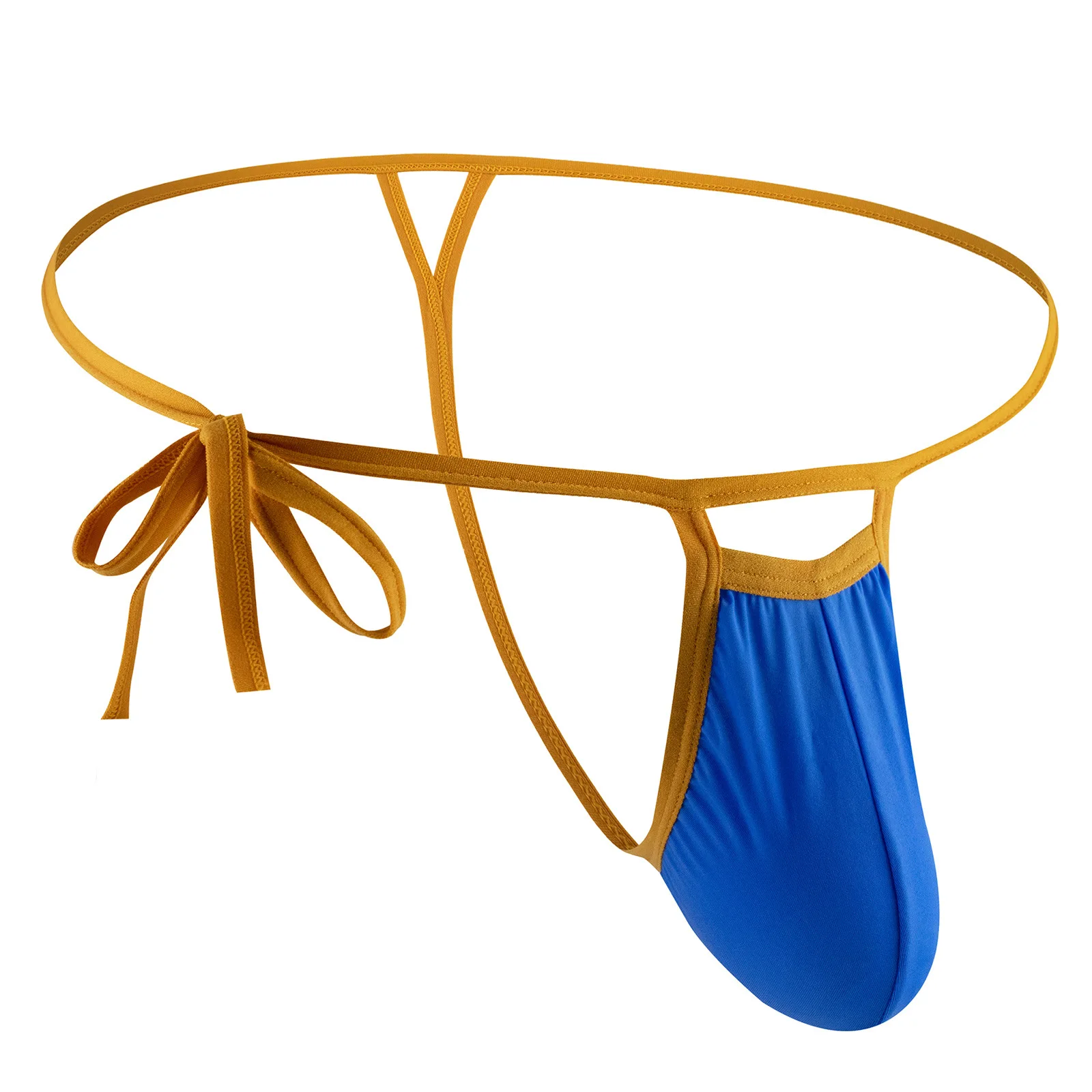 الحرير الجليد T الظهر ثونغ للرجال مثير القضيب الانتفاخ الحقيبة g-سلسلة الجوف خارج ثقب الجانب التعادل قابل للتعديل مثلي الجنس المثيرة مفتوحة الأرداف بانتي #1