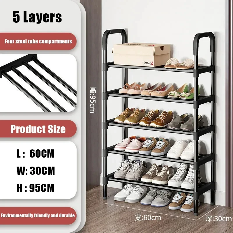 Multi-Layer Shoe Rack Multi Function Household Dustproof Boxes Space Saving And Simple Shoes Shelves Economical Shoe Cabinets