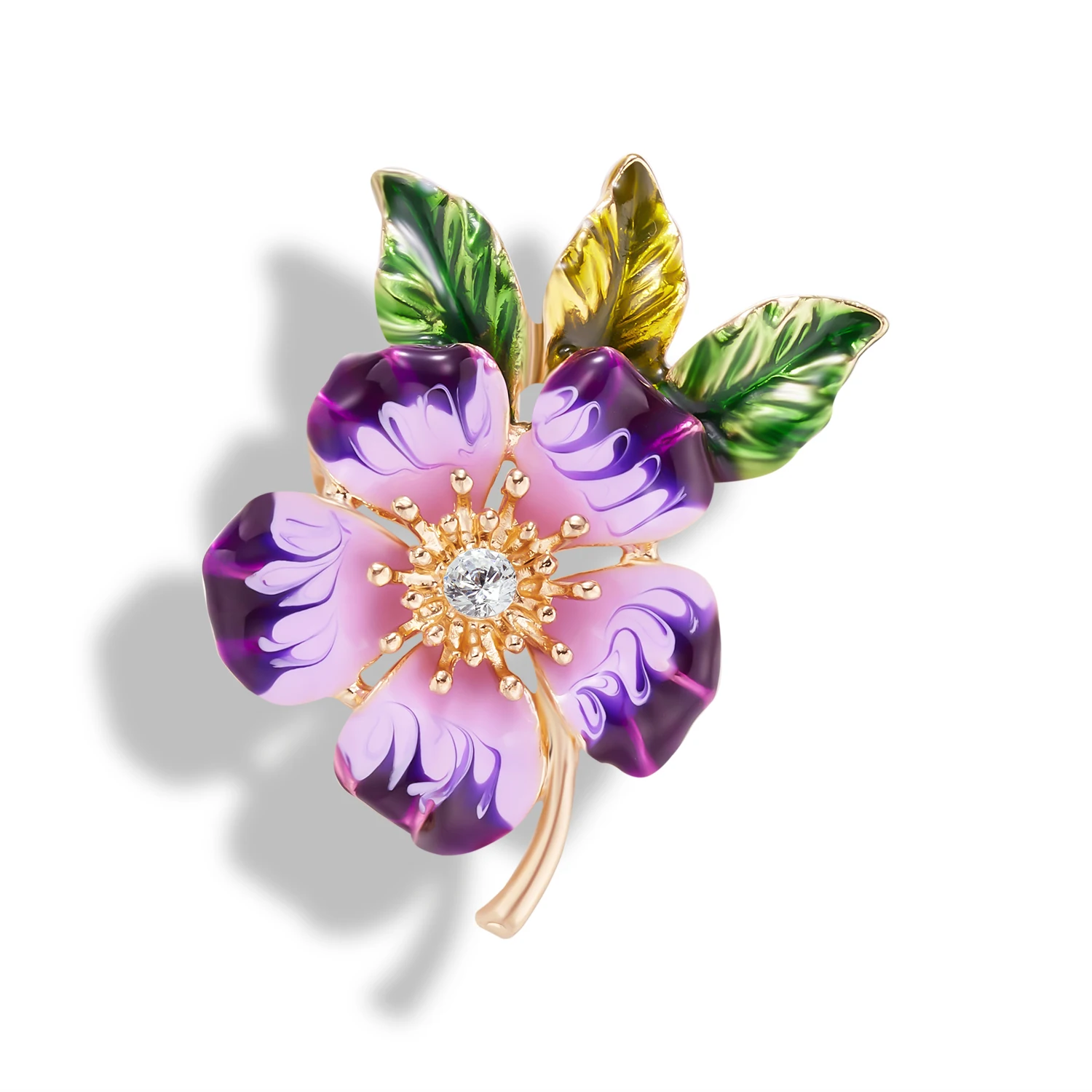 Vintage Enamel Pin Plant Brooches for Women Pearls Leaf Flower Pin Pines Daisy broches Collar Hat Jeans Jewelry Charm Gift
