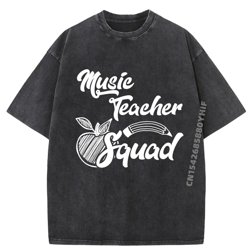 

Music Teacher Squad Specialist Team Anime T Shirts Breathable Printed T-Shirt Mens Graphic Tees Soft Washed Clothes