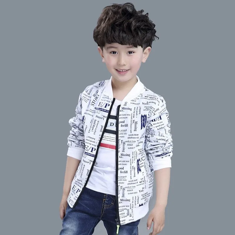 

2025 New Boys' Baseball Jacket Crossover Stylish Kids' Hoodie Jacket for Big Toddler Boys Spring Autumn Wear Trendy