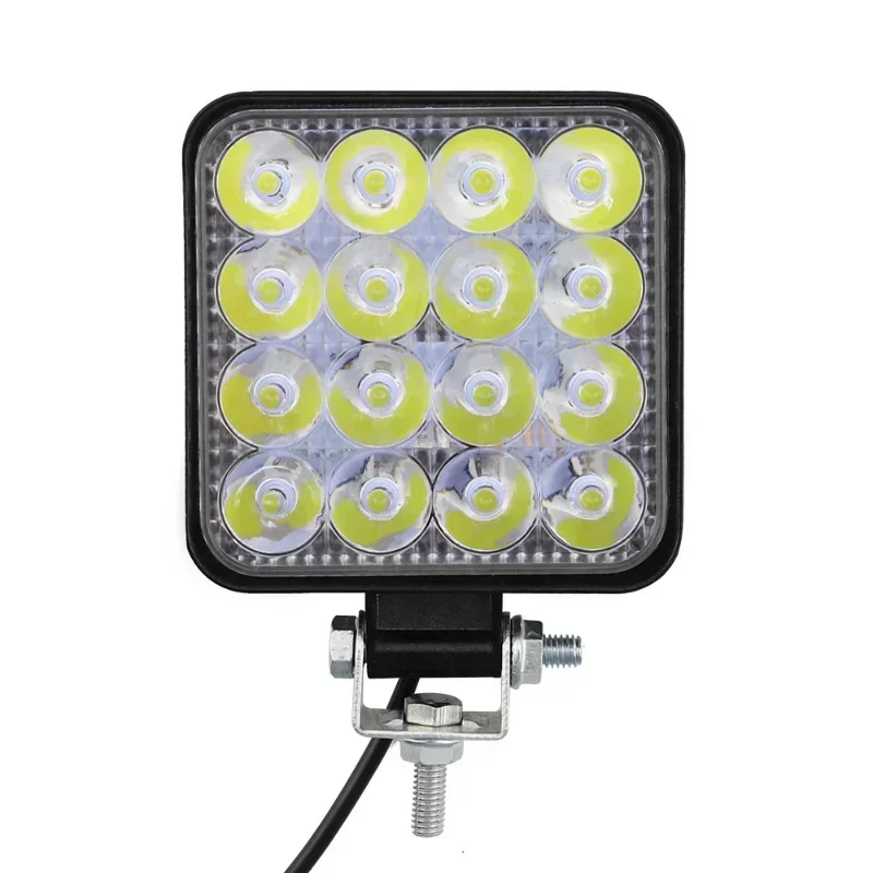 4 قطعة سيارة عمود إضاءة LED Worklight 48 واط الطرق الوعرة ضوء العمل 12 فولت ضوء الضباب مصباح 4x4 LED جرار المصابيح الأمامية الأضواء لشاحنة ATV 4 I