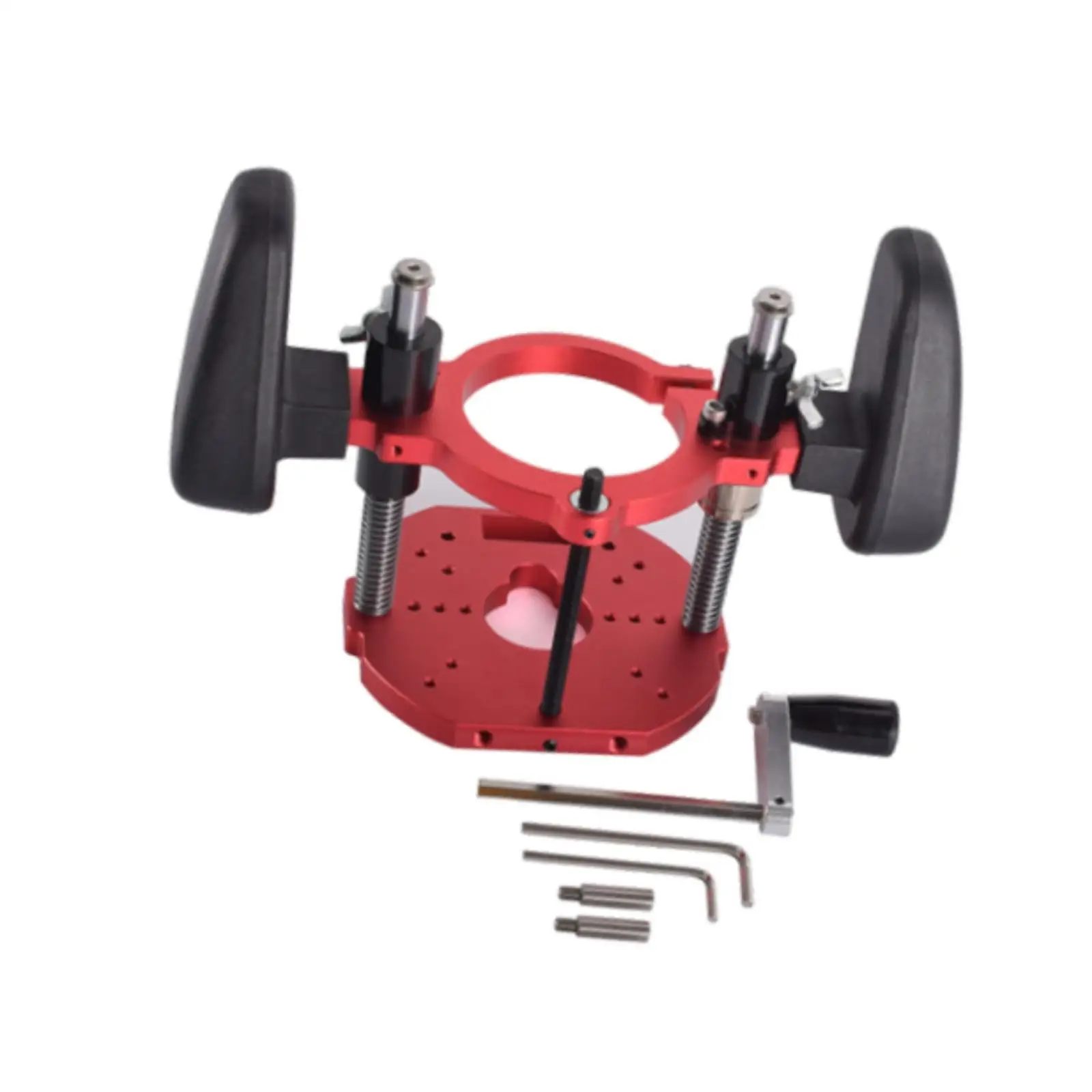 Router Lift High Accuracy Clamping Range 63.5 to 65mm Accessories Easy to Install Lifting Stroke 40mm Woodworking Router Table