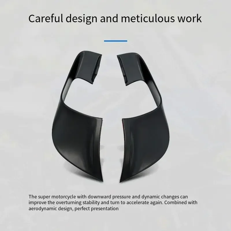 Aero Winglets & Wind Blades Fairing - Ditingkatkan Kompatibel dengan Yamaha YZF-R7 2021-2023