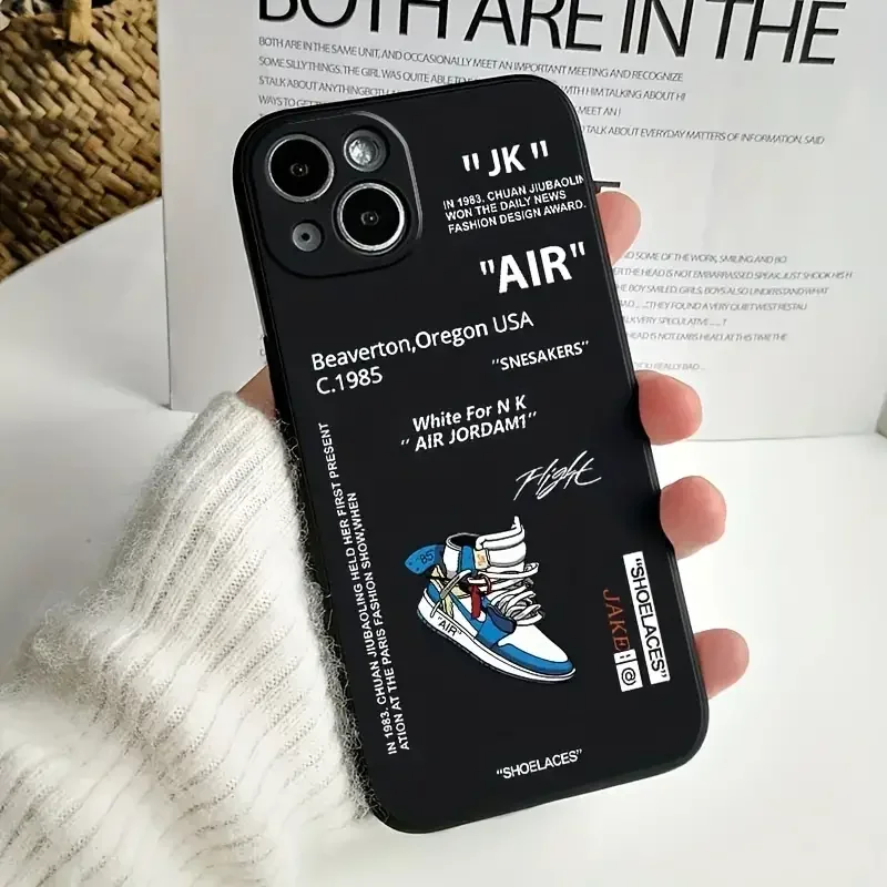 Etui na iPhone 15 14 13 12 11 XSM X XR 6 7 8 Plus Wodoodporne etui Soft Case Black White Air Case Full Protect Case iPhone 12