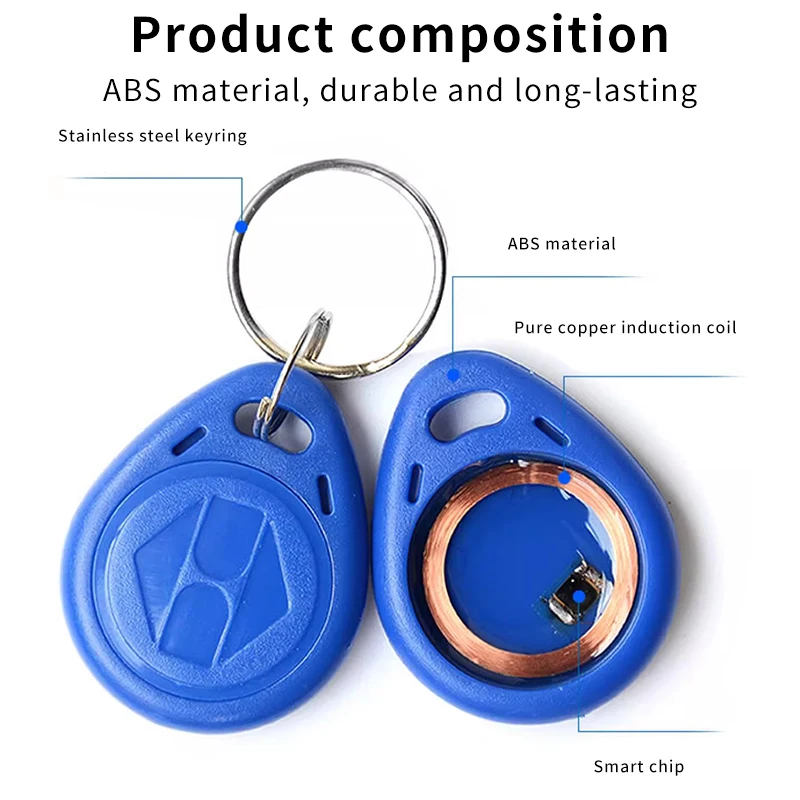 RFID 125KHz ID Card, EMID Access Control Cards, Non-Contact TK4100/EM4100 RFID Key Tags, Used for Access Control Systems