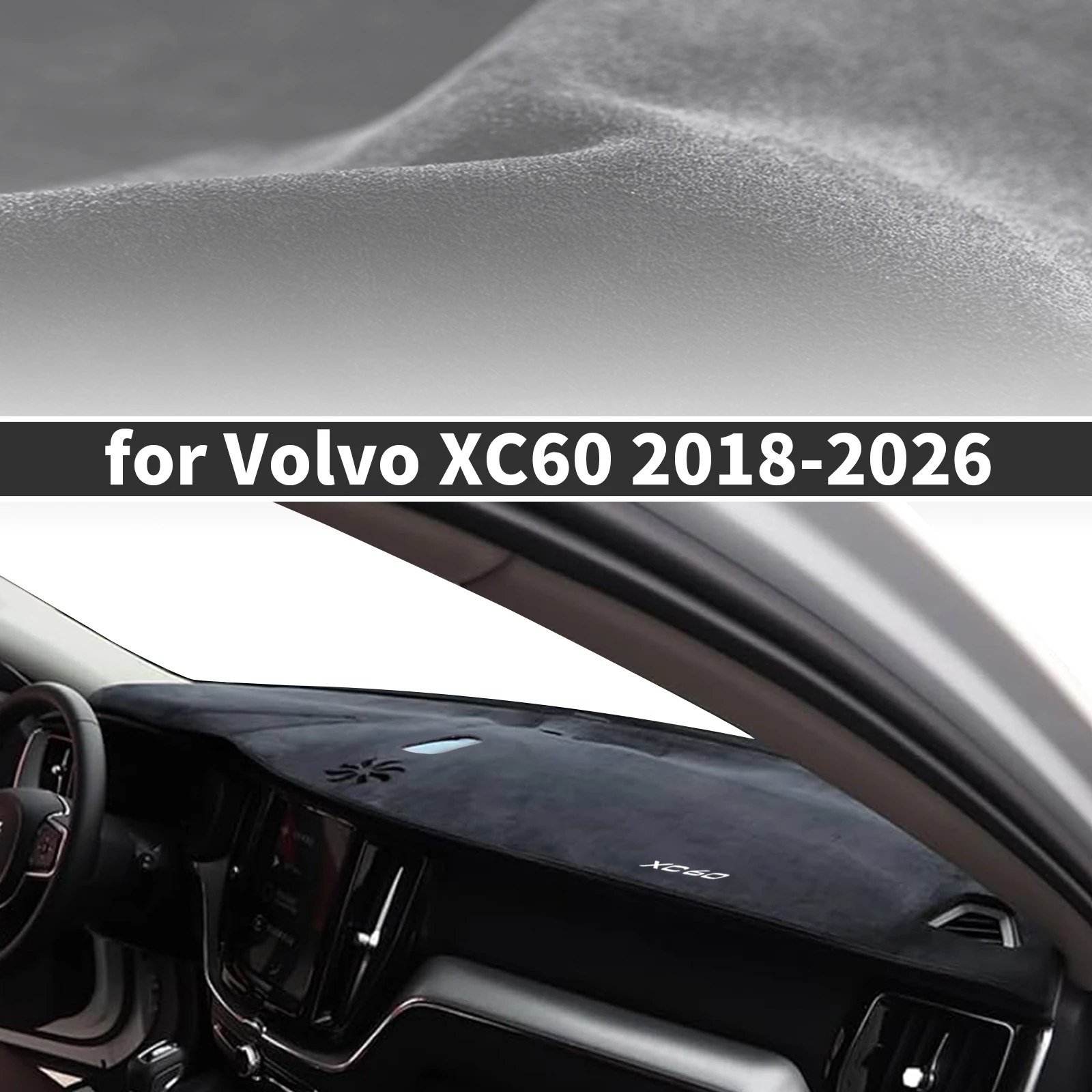 

fit for Volvo XC60 2026 2025-2018 Car Dashmat DashMat Sunshade Dashboard Cover Pad Protective Carpet Leather Accessories