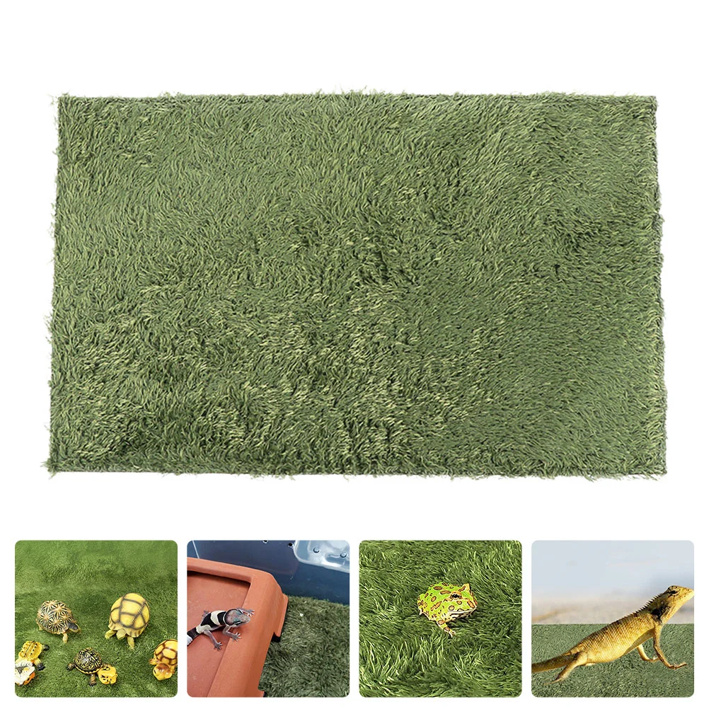 

Leopard Rug Reclining Pet Carpet Lawn Area Rugs Moss Horned Frogs Bedding Green