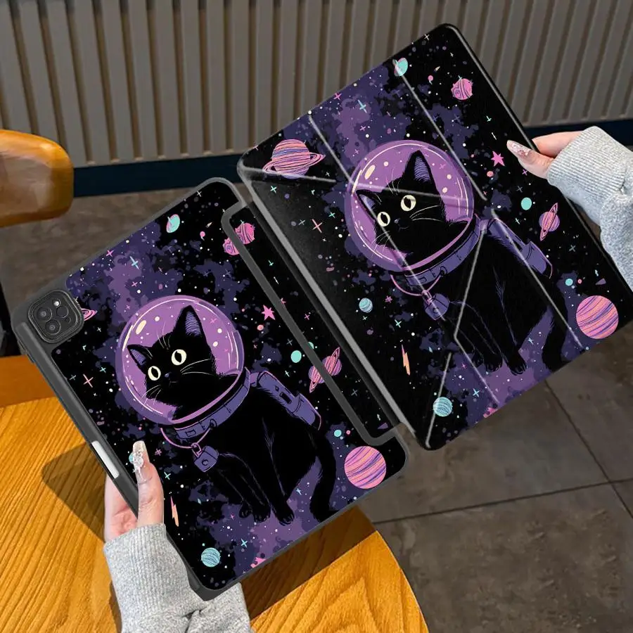 

Cosmic Cat Tablet Case For iPad Air 4 5 M3 M2 M4 11inch Pro 11th 10th 9th 8th 7th 12.9inch Pro 2025 Mini 6 7 Holder Cover