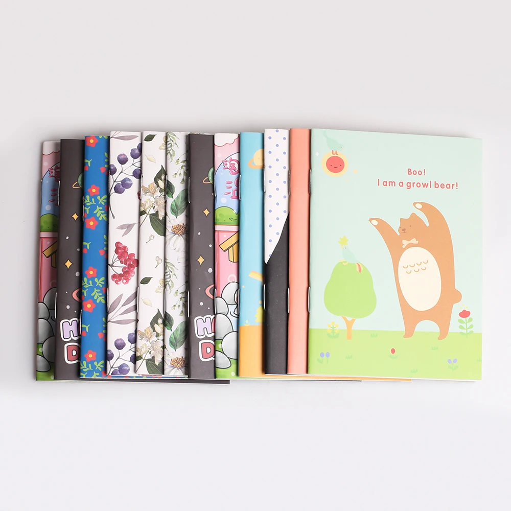 Imagem -05 - Pequeno Notepad Portátil para Crianças Cute Korean Notebooks a5 Mini Planners Agenda Diário Papelaria Diário Notepad Folheto do Prêmio 10 Conjuntos por Lote