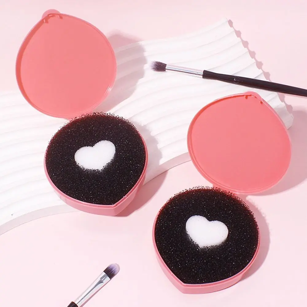 Water Free Makeup Brush Dry Cleaner Box Quick cleaning Scrubbing Pad Dry Cleaning Sponge Multifunction Dry Wash Box