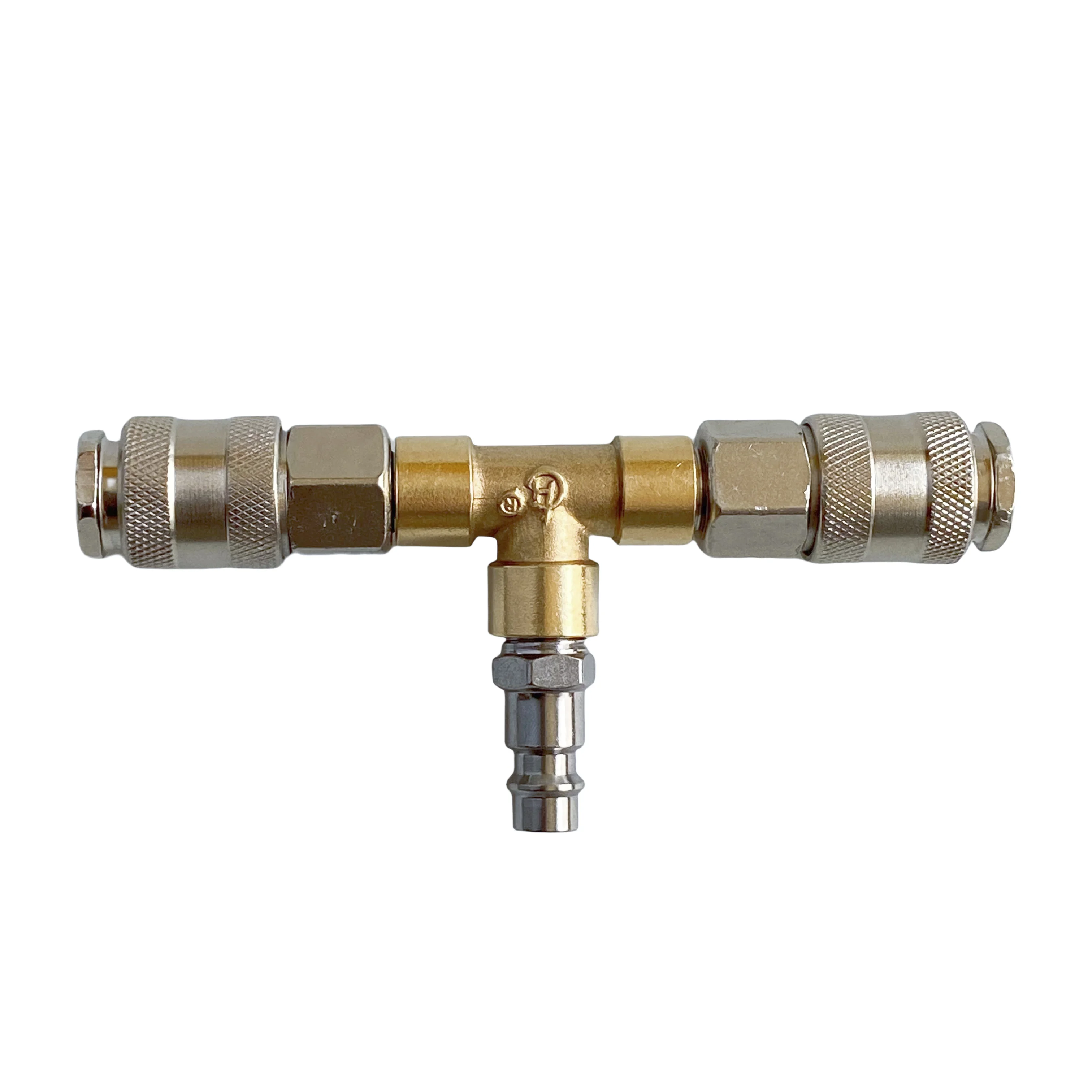 Europe Standard Pneumatic Pneumatic Manifold Splitter Coupler 2-3 Ways Compressed Air Distributor Quick Fitting