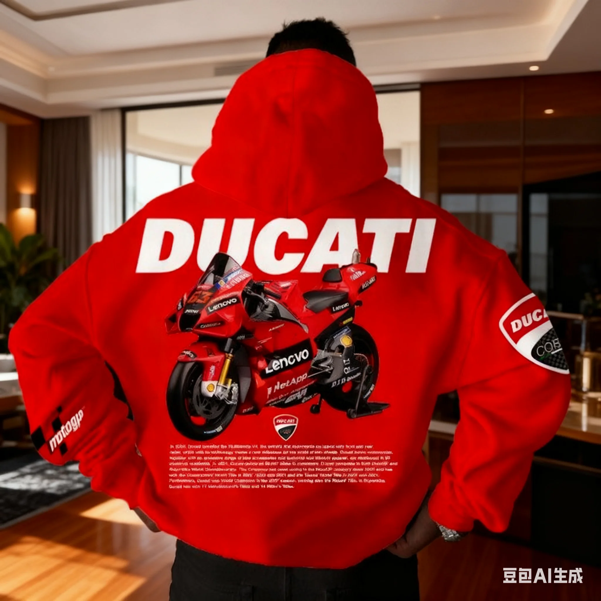

Autumn Winter For Ducati Long Sleeve Pullover Fleece Hoodies Unisex Hooded Sweatshirt Men Hoodie Large Size Outdoor Sport Suit