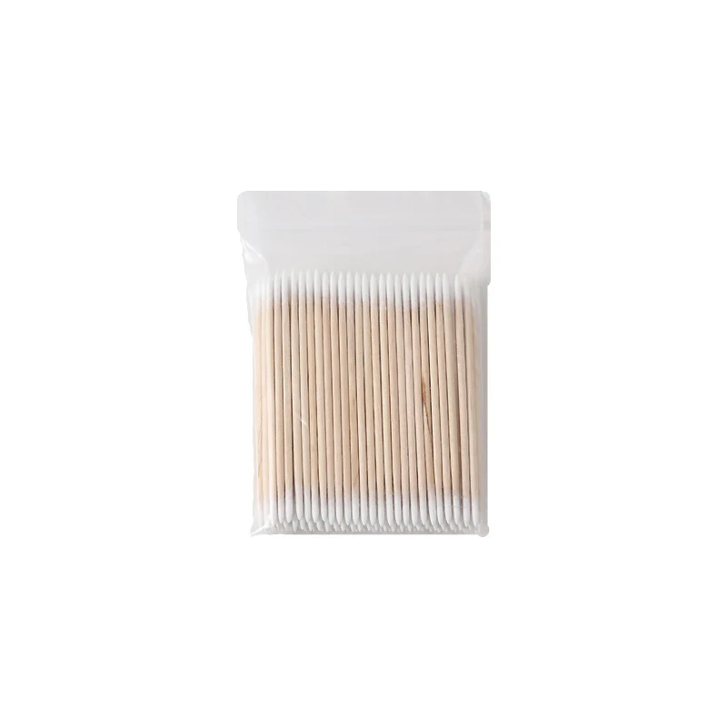 100pcs Micro Wood Cotton Swab Eyelash Extension Tools Tatoo Microblading Cleaning Wooden Sticks Cosmetic Cotton Brush Buds Tip'