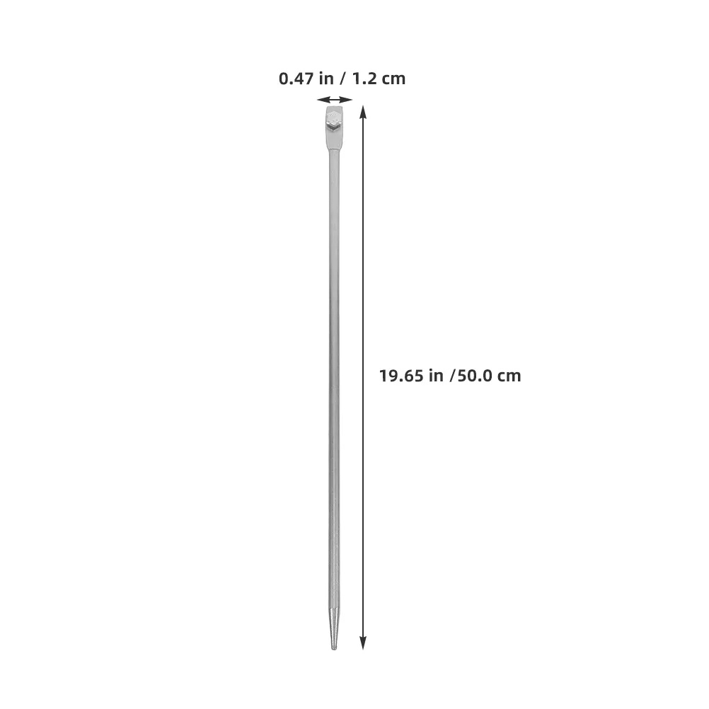 Galvanized Grounding Rod 19.65 Inch Pointed for Outdoor Electrical Systems Easy Install Ground Probe Rod for Generators Fences