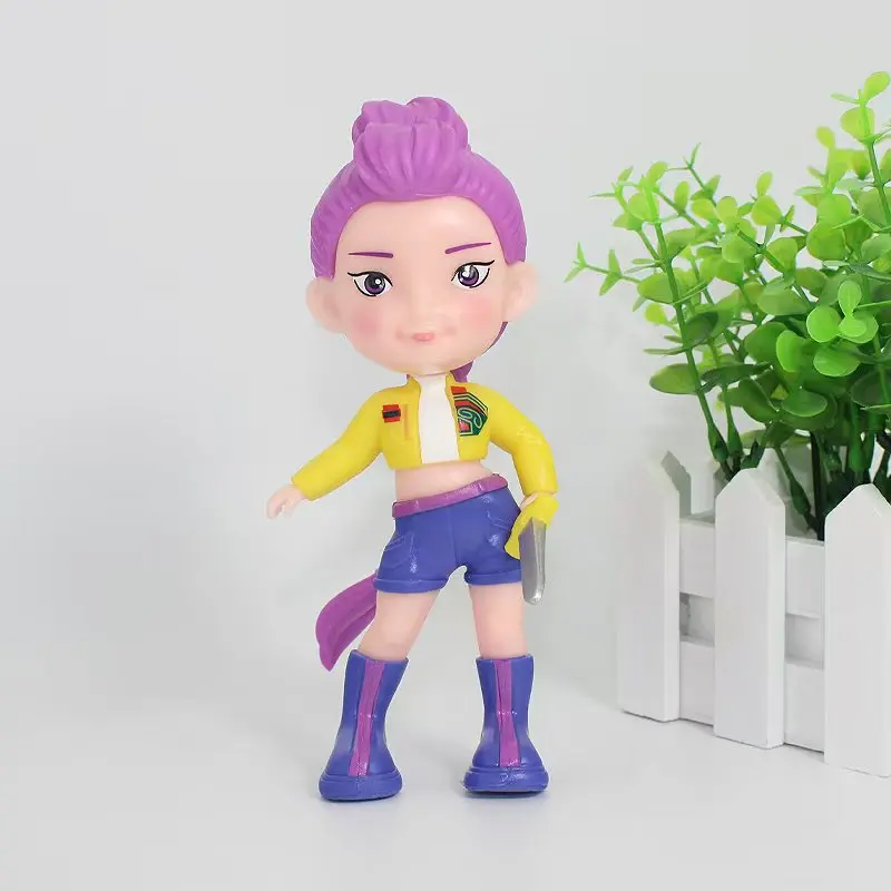 15cm tamanho grande q versão kpop diabo caçador rumi zoe mira anime personagem pvc brinquedos colecionáveis acessórios de moda acessíveis