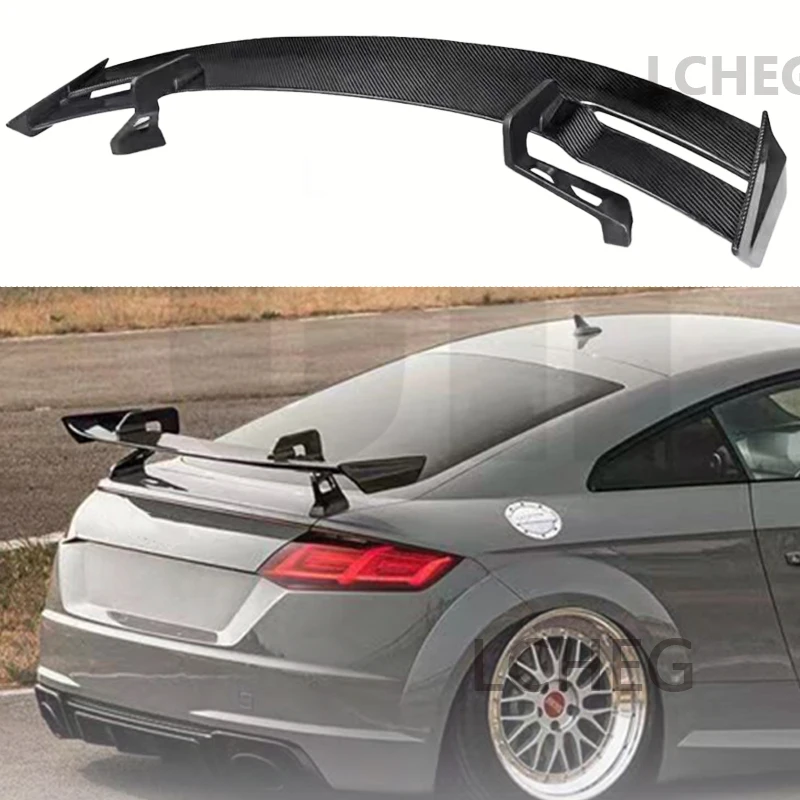 For Audi Tt Tts Ttrs R8 MK3 Mk2 Spoiler High-Quality Forged Carbon Fiber Rear Wing Trunk rear spoiler TTRS GT Style