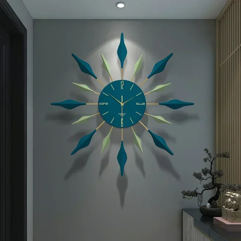 

Creative Wall Clock Living Room Decorative Luxury Wall Clocks Modern Design Home Decor Large Digital Watch Wall Art Sun Relojes