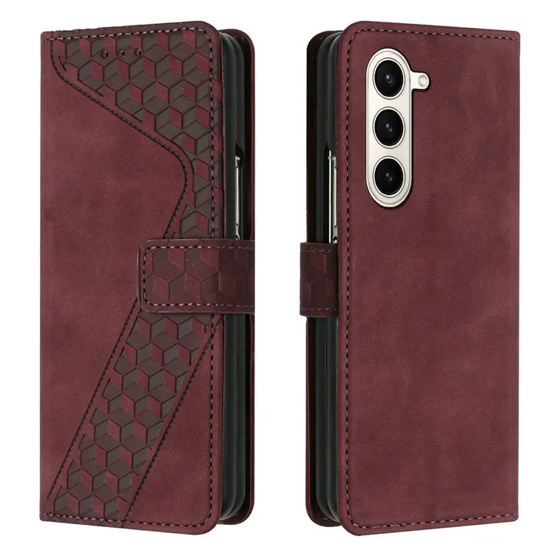 Voor Samsung Galaxy Z Fold 7 5G 2025 Flip Case Lederen Portemonnee Houder Kaart Funda Voor Galaxy Z Fold 6 5 4 3 Case Z Fold7 Cover