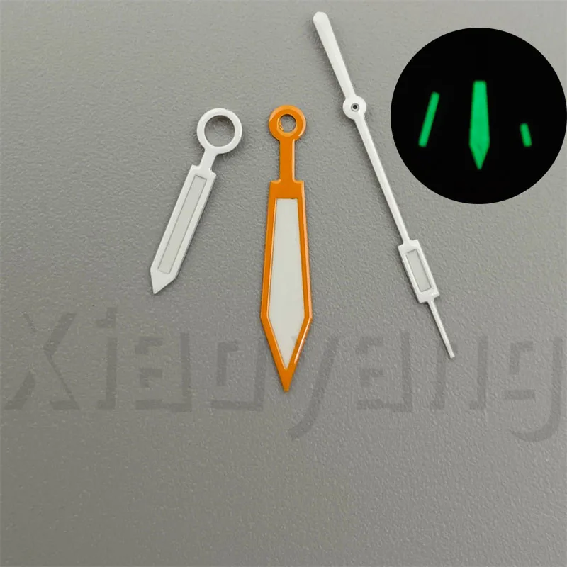 NH35 Watch Hands Blakc Red Orange White Sets Watches Needles For NH35 Watches Replacement Parts Modified Pointers Watch Hands