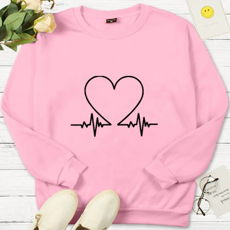 Valentine\'s Day New Lovers Love Fashion Printed Hoodie for Men and Women Aesthetic  Streetwear Women  Sweatshirts